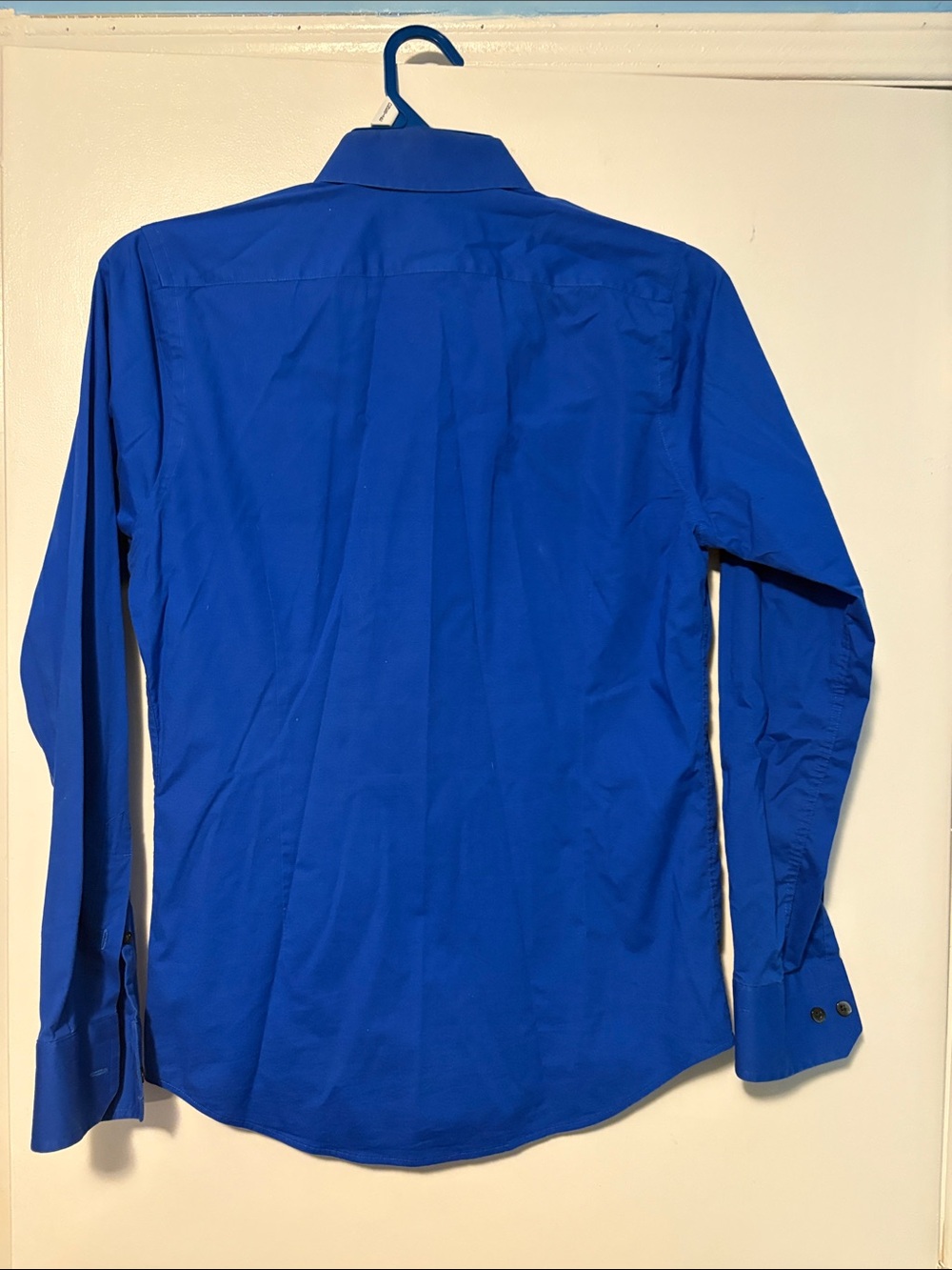 Express Men's Royal Blue Button-Up Dress Shirt